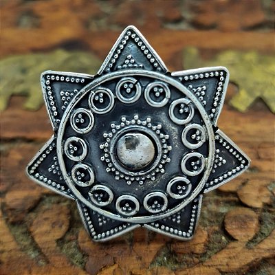 Anel Feminino Prata Bali 925 Estilo Boho - B009