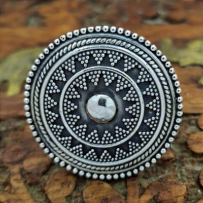 Anel de Prata 925 Estilo Boho - B011