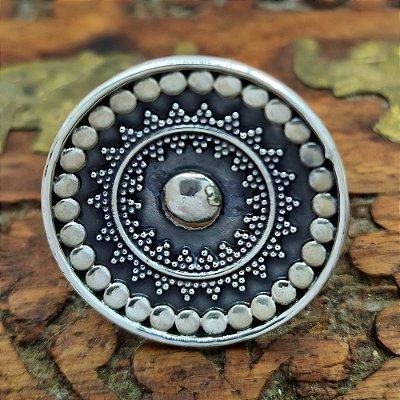Anel de Prata 925 Estilo Boho - B012