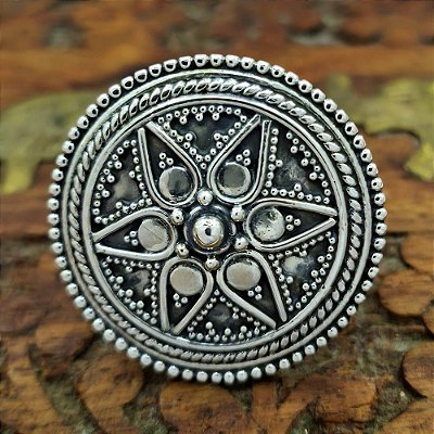 Anel de Prata 925 Estilo Boho - B014