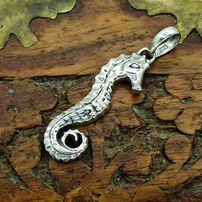Pingente Prata 925 Cavalo Marinho Bali Exclusivo