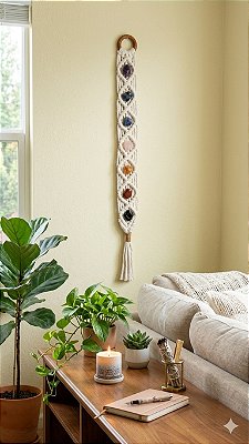 Macramê 7 Pedras dos chacras