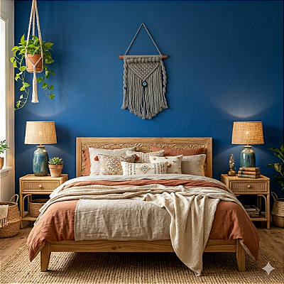 Painel em macramê Olho Grego Médio