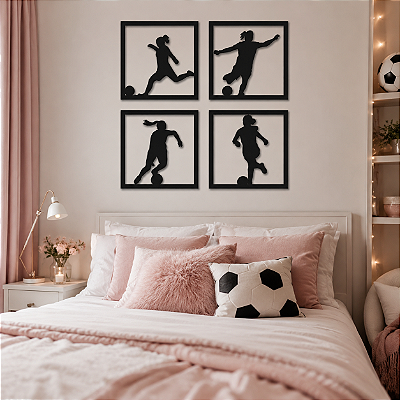 Quadro - Conjunto Futebol Feminino