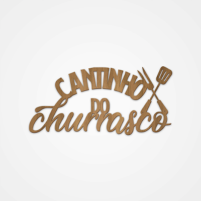 Aplique mdf - Cantinho do Churrasco
