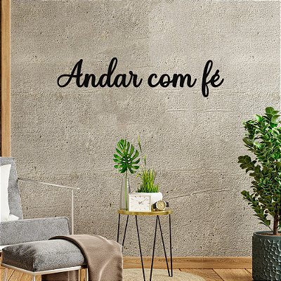 Frase - Andar com fé