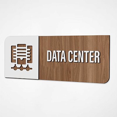 Placa Sinalização Indicativa Data Center