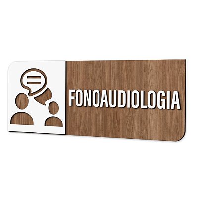 Placa Sinalização Indicativa Fonoaudiologia