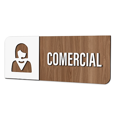Placa de Sinalização Indicativa - Comercial