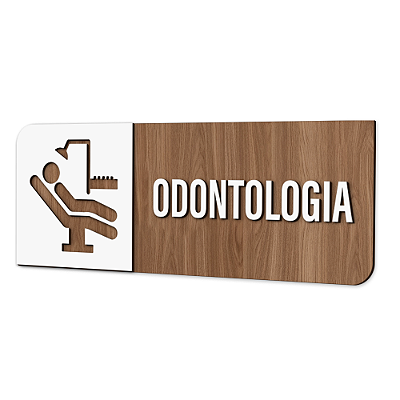 Placa de Sinalização Indicativa - Odontologia