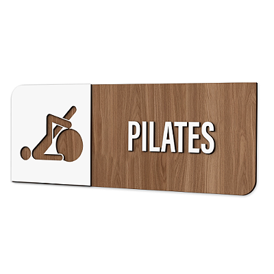 Placa de Sinalização Indicativa - Pilates