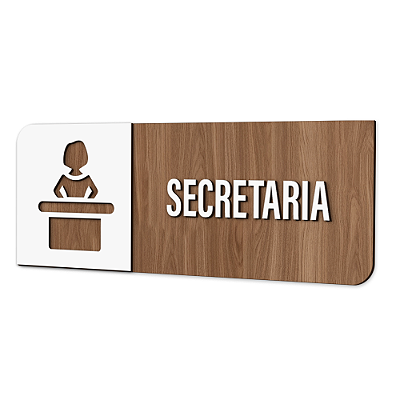 Placa de Sinalização Indicativa - Secretaria