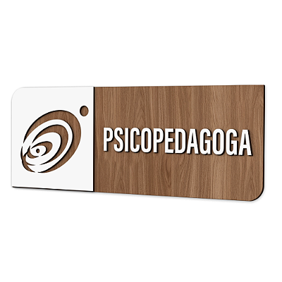 Placa de Sinalização Indicativa - Psicopedagoga