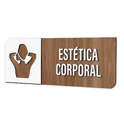 Placa de Sinalização Indicativa - Estética Corporal