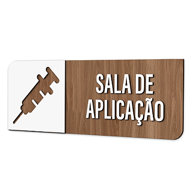 Placa de Sinalização Indicativa - Sala De Aplicação