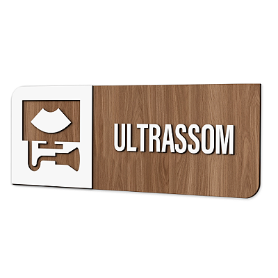 Placa de Sinalização Indicativa - Ultrassom