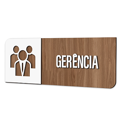 Placa de Sinalização Indicativa - Gerência