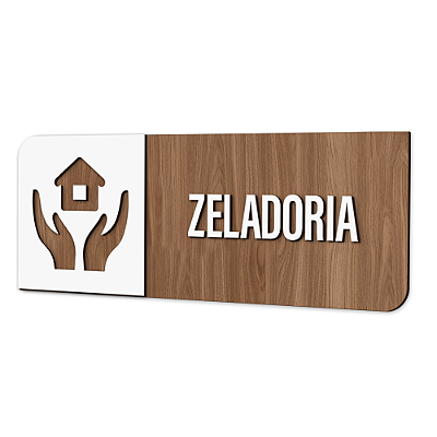 Placa de Sinalização Indicativa - Zeladoria