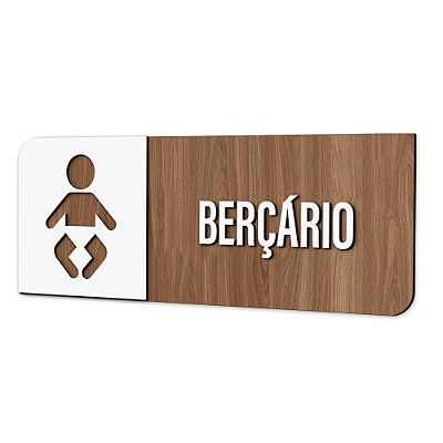 Placa de Sinalização Indicativa - Berçário