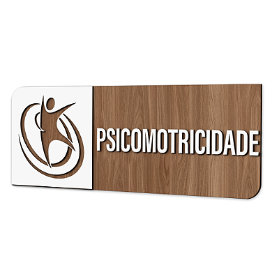 Placa de Sinalização Indicativa - Psicomotricidade