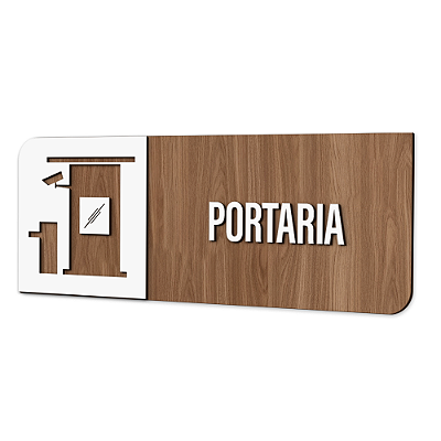 Placa de Sinalização Indicativa - Portaria