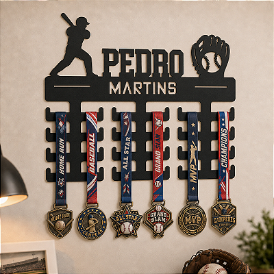 Porta Medalhas - Basebol - Personalizado