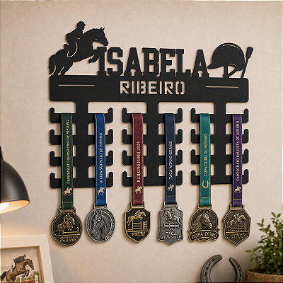 Porta Medalhas - Hipismo - Personalizado