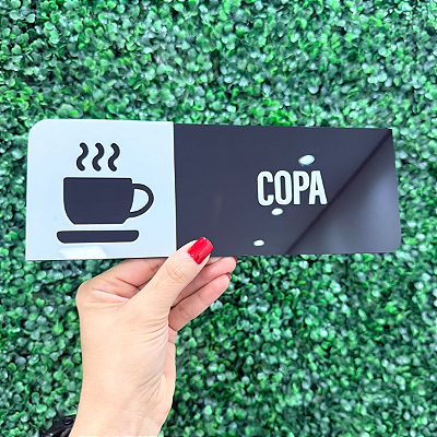 Placa de Sinalização Indicativa - Acrílico - Personalizada