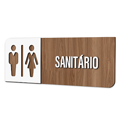 Placa de Sinalização Indicativa - Sanitário