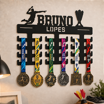 Porta Medalhas - Peteca - Personalizado