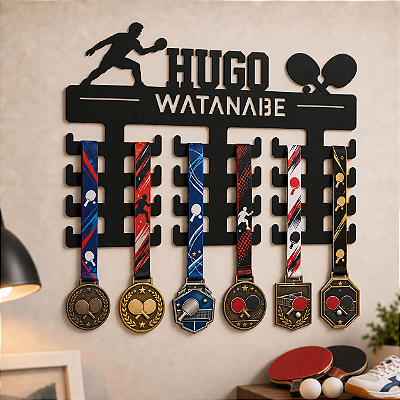 Porta Medalhas - Tênis de Mesa - Personalizado