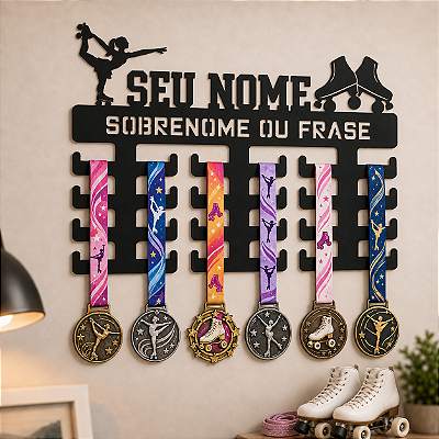 Porta Medalhas - Patins Artístico - Personalizado