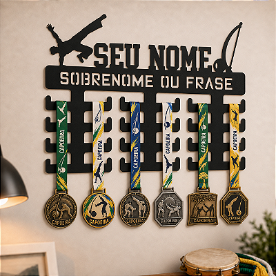 Porta Medalhas - Capoeira - Personalizado