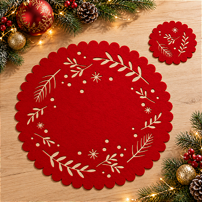 Sousplat - Kit Natal Modelo 3