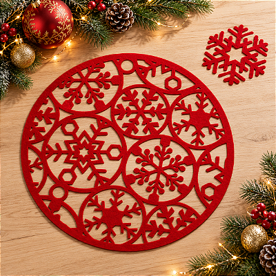 Sousplat - Kit Natal Modelo 1