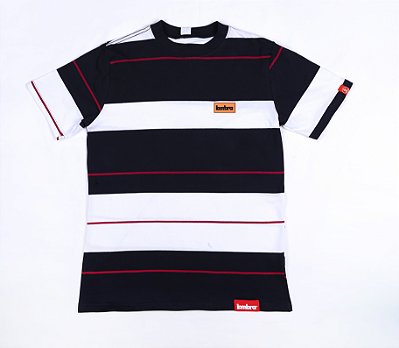 Camiseta Listrada Azul Índigo