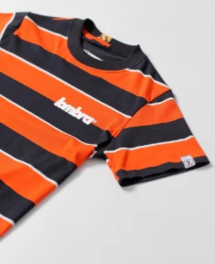 Camiseta Listrada Laranjada