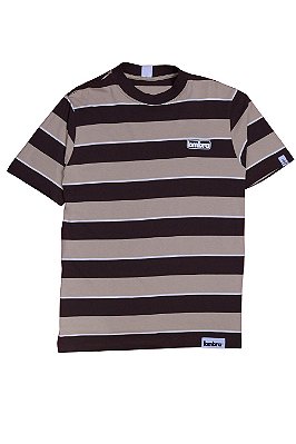 Camiseta Listrada Marrom