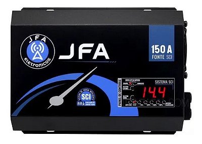 Fonte Carregador De Bateria JFA 150A SCI Com Display 500w Rms