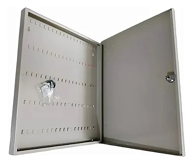 Claviculário 100 Chaves em Aço 45x38 cm - Porta Chaves para Manutenção Predial