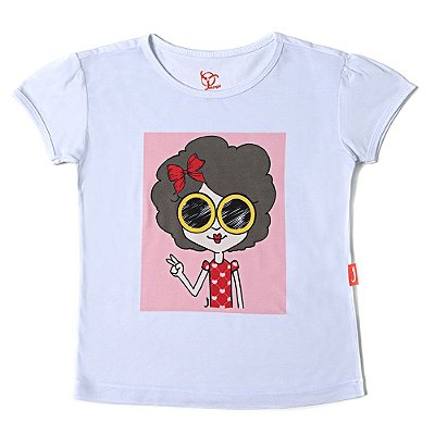 Blusa Infantil Jokenpô Boneca Óculos Feminina