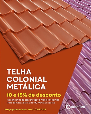Promoçao TELHAS COLONIAIS METALICAS