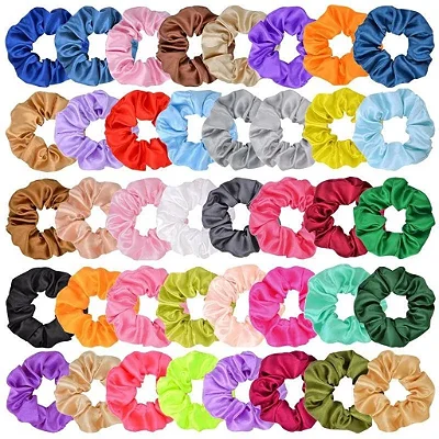 Kit Scrunchies Xuxinhas de Cetim Anti Friz