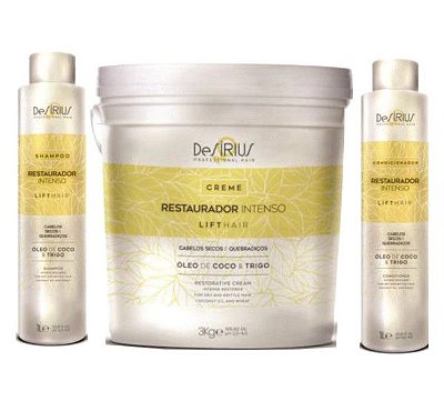 Restaurador Intenso De Sírius Lift Hair - Kit Para Cabelos Danificados e Fragilizados - Somente Para Profissional