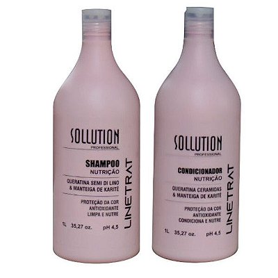 Shampoo e Condicionador Nutrição Cabelos Coloridos - Queratina Cerâmidas e Manteiga de karitê