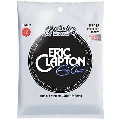 Encordoamento Violão Aço Martin Eric Clapton MEC12 Phosphor 012