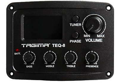 Pré-Equalizador Tagima TEQ-8 Para Violão 4 Bandas Com Afinador