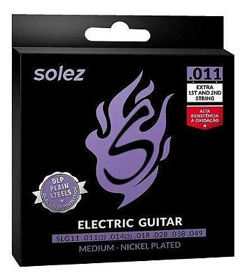 Encordoamento Guitarra Solez SLG Medium 011