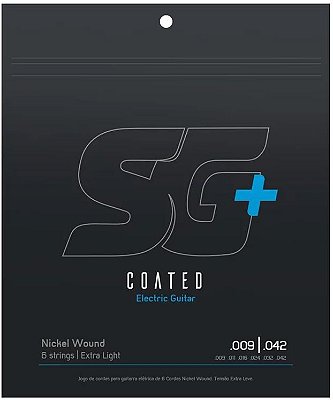 Encordoamento Guitarra SG 009 Coated Nickel Wound Extra Light