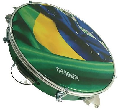 Pandeiro Vanguarda ABS 10" Bandeira do Brasil